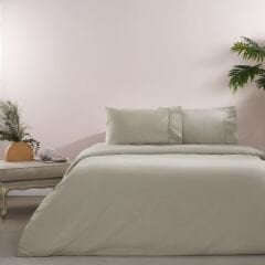 Taç Ranforce Basic Queen Size Nevresim Takımı Vizon