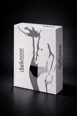 Erkek Siyah Gri Pamuklu Klasik Slip Külot