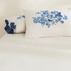 Karaca Home Melanie %100 Pamuk 2'li Yastık Kılıfı Pudra