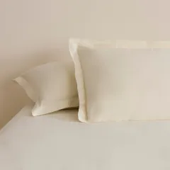 Karaca Home Basic Volanlı 2'li Yastık Kılıfı Ekru 50X70 Cm