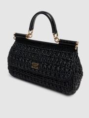 Dolce&Gabbana Medium Sicily elongated rattan bag