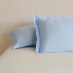 Karaca Home Basic Volanlı 2'li Yastık Kılıfı Mavi 50X70
