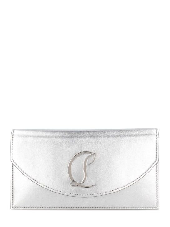 Christian Louboutin Loubi54 laminated leather clutch