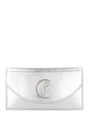 Christian Louboutin Loubi54 laminated leather clutch