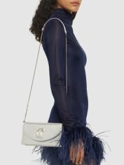 Christian Louboutin Loubi54 laminated leather clutch