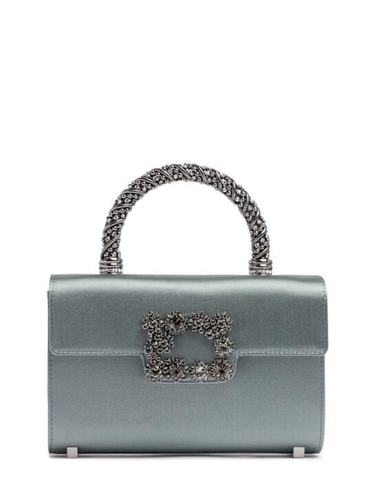 Roger Vivier Mini Envelope Flower leather bag