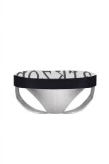 Erkek Gri Deri Jockstrap