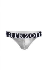 Erkek Gri Deri Jockstrap