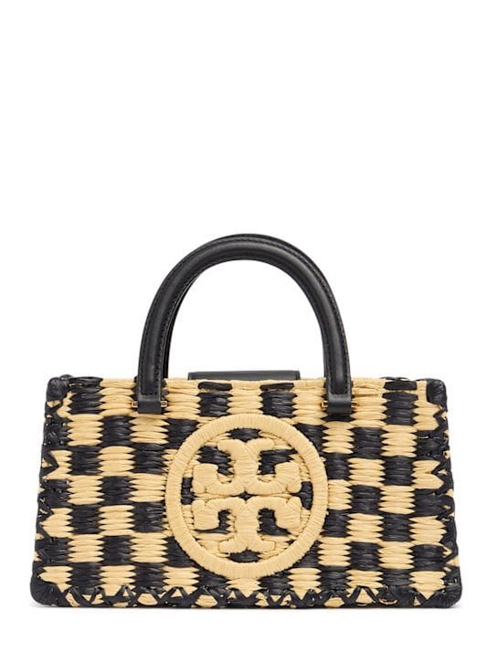 Tory Burch E/W Ella hand-crocheted raffia bag