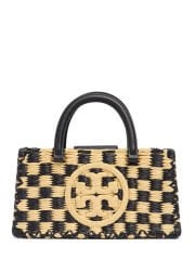 Tory Burch E/W Ella hand-crocheted raffia bag