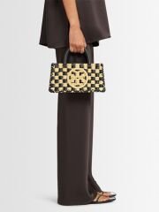 Tory Burch E/W Ella hand-crocheted raffia bag