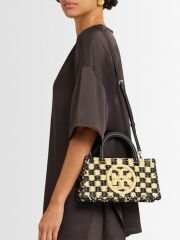 Tory Burch E/W Ella hand-crocheted raffia bag