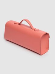 Savette Camellia smooth leather top handle bag