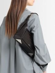 The Attico 7/7 embossed leather shoulder bag