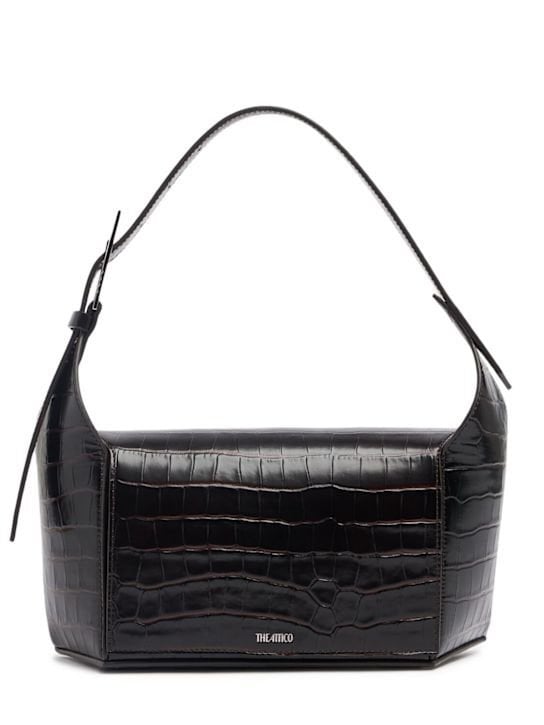 The Attico 7/7 embossed leather shoulder bag