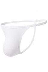 Erkek Fantezi Beyaz Pamuklu String