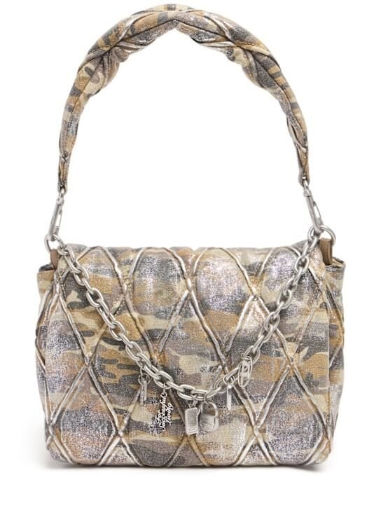 Diesel Medium Charm-D canvas shoulder bag