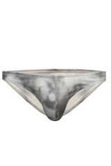 Erkek Batik Desenli Gri Pamuklu Klasik Slip Külot L