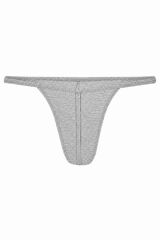 Erkek Fantezi Gri Pamuklu String