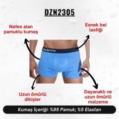 Klasik Mavi Erkek Boxer