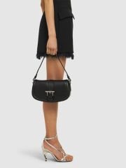 McQueen T-Bar leather shoulder bag