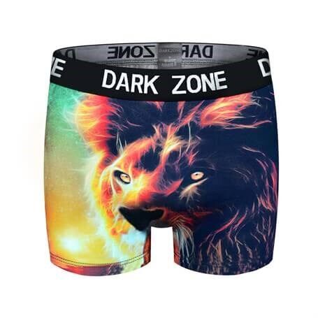 Aslan Desenli Renkli 3D Boxer