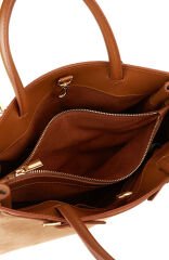 GEORGE HOGG SMART Tan Women's Suede Bag