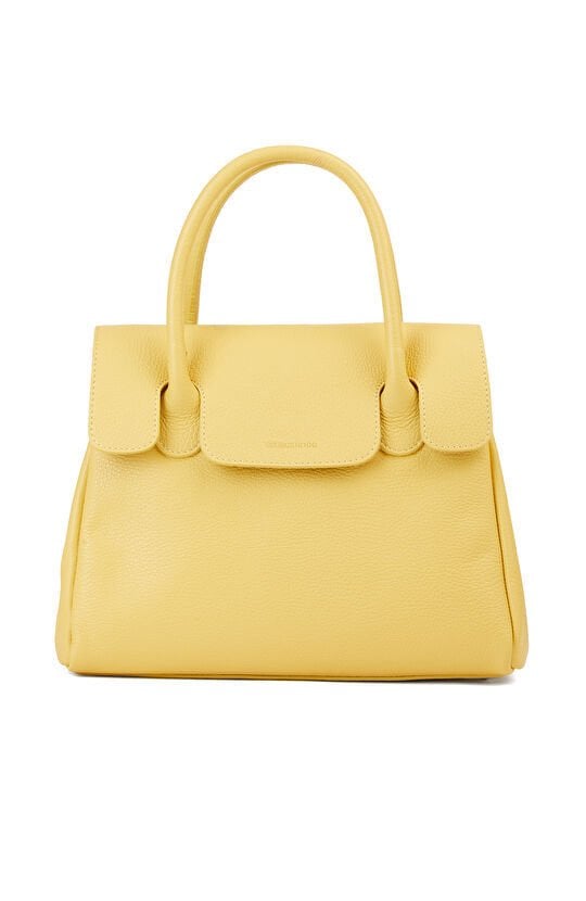GEORGE HOGG SMART Yellow Women's Leather Bag