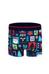 Christmas Desenli Yılbaşı Erkek Boxer (Dijital Baskılı)