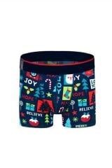 Christmas Desenli Yılbaşı Erkek Boxer (Dijital Baskılı)