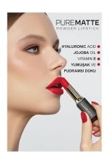 Golden Rose Pure Matte Powder Lipstick No: 121 - Pudralı Mat Ruj