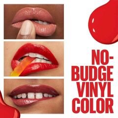 Maybelline New York Super Stay Vinyl Ink Uzun Süre Kalıcı Likit Parlak Ruj 15 Peachy