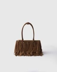 Prada Galleria Medium Tassel Suede Bag