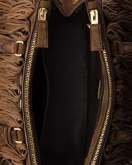 Prada Galleria Medium Tassel Suede Bag