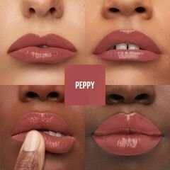 Maybelline New York Super Stay Vinyl Ink Uzun Süre Kalıcı Likit Parlak Ruj 115 Peppy