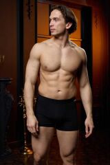 Erkek Siyah Bambu Boxer