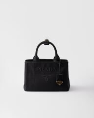 Prada Jardinière Cotton Canvas Small Tote Bag