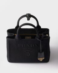 Prada Jardinière Cotton Canvas Small Tote Bag