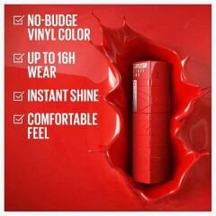 Maybelline New York Super Stay Matte Ink Likit Mat Ruj, 90 Huntress, Gri