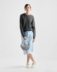 Prada Arqué Small Leather Shoulder Bag