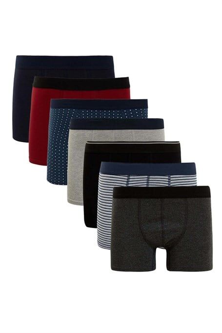 Erkek Boxer Karışık Renkli 7'Li Set 3XL
