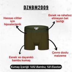 Erkek Haki Bambu Boxer
