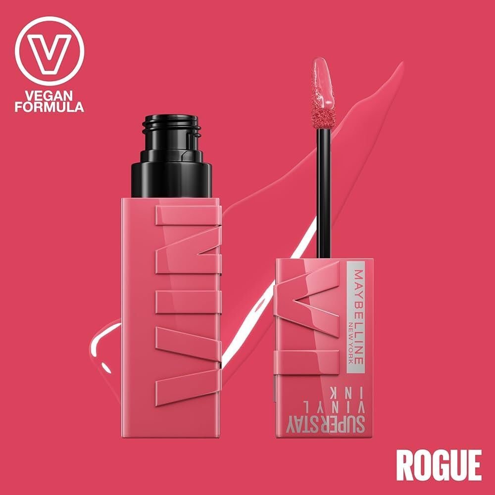 Maybelline New York Super Stay Vinyl Ink Uzun Süre Kalıcı Likit Parlak Ruj 145 Rogue