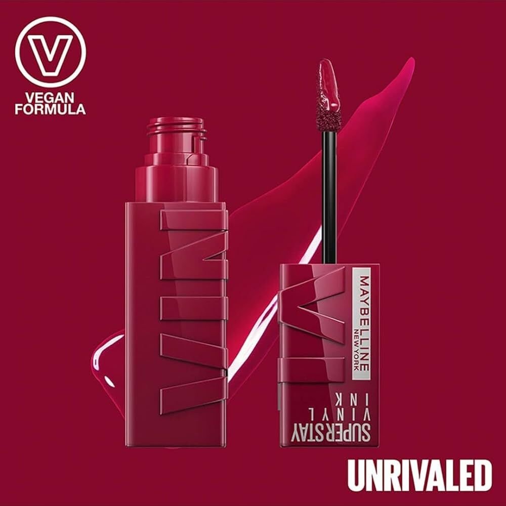 Maybelline New York Super Stay Vinyl Ink Uzun Süre Kalıcı Likit Parlak Ruj 30 Unrivaled