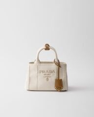 Prada Jardinière Linen Blend Mini Bag
