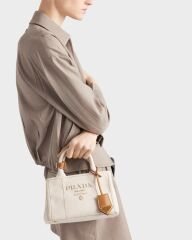 Prada Jardinière Linen Blend Mini Bag