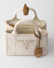 Prada Jardinière Linen Blend Mini Bag