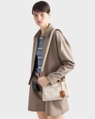Prada Jardinière Linen Blend Mini Bag