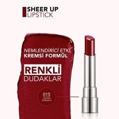 Flormar Sheer Up Ruj No: 015 Go For Bordeaux