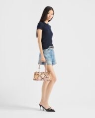 Prada Galleria Medium Patterned Saffiano Leather Bag